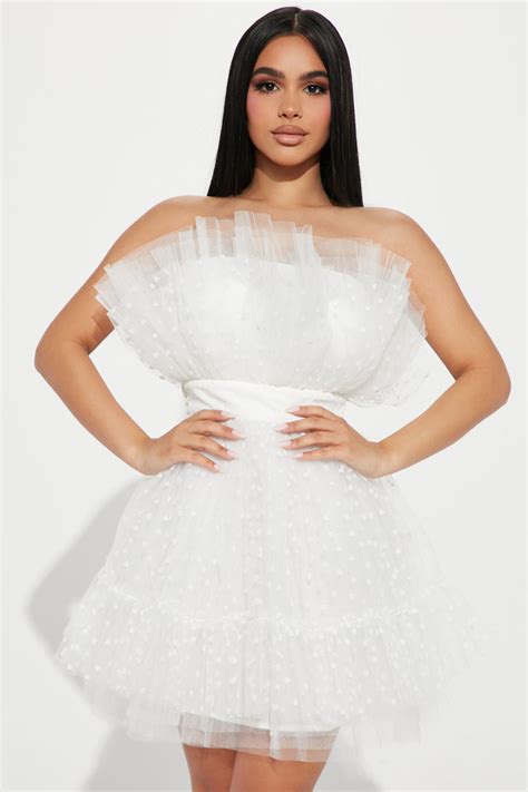 Piper Mini Dress - White | Fashion Nova