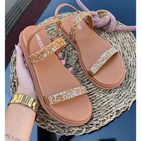 Sandália Feminina Na Shopee - Sandália Feminina Flat | Shopee Brasil