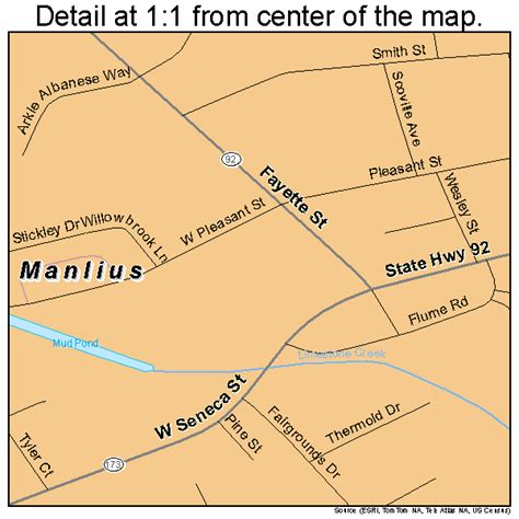 Manlius New York Street Map 3645018