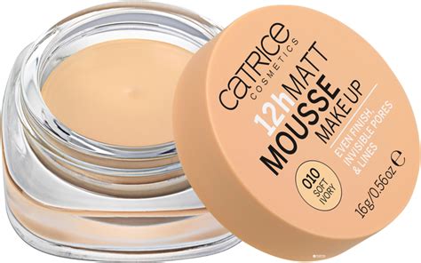 Тональный мусс Catrice 12h Matt Mousse Make up 16 г 010 - Soft Ivory ...