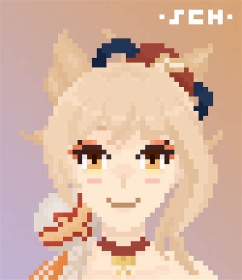 60 Genshin Pixel Art Ideas In 2022 Pixel Art Anime Pixel Art Pixel Art ...