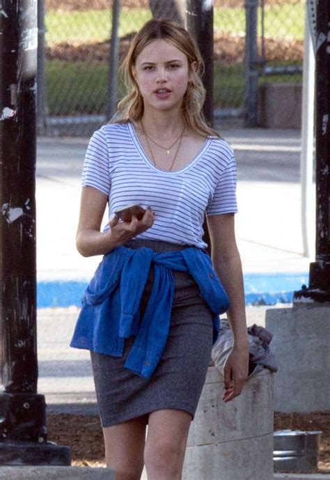 Halston Sage - On the Set of 'You Get Me' in Los Angeles 4/21/2016