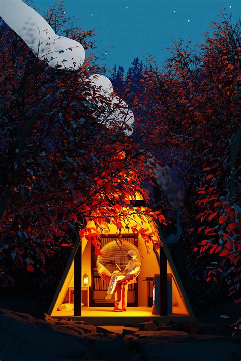 A Cozy Autumn Night : r/blender