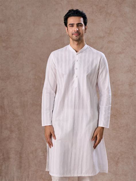 buy white elegance cotton kurta pajama   india  manyavar