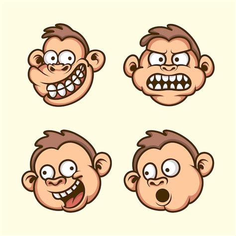 Premium Vector | Cute mask monkey vector art