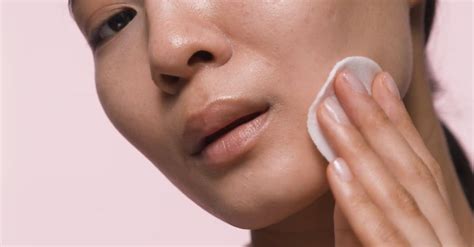 close  video  woman applying toner   face  stock video