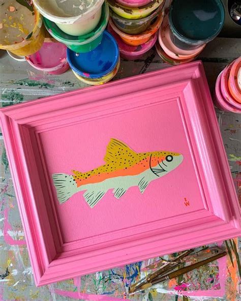 Bekah Worley on Instagram: "I kinda just wanted to try painting a fish ...