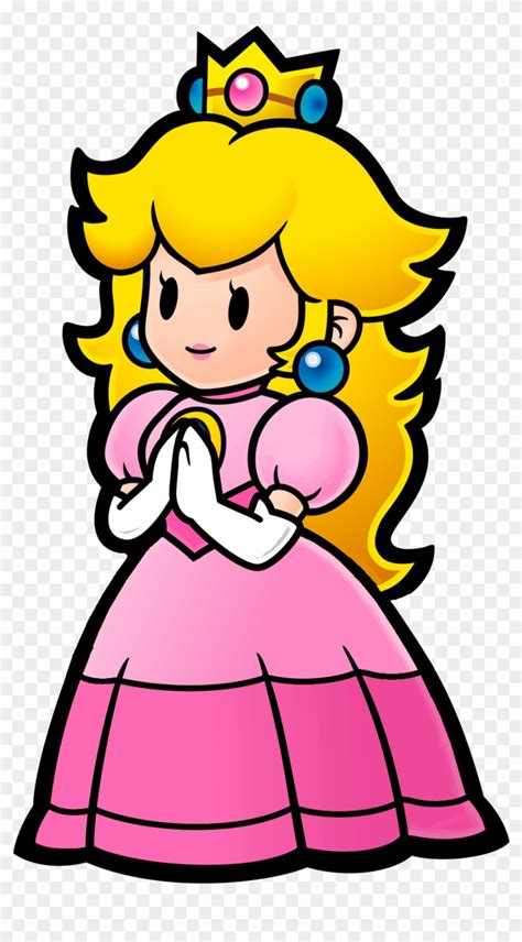 Princess Peach Clipart Vector - Princess Peach Paper Mario - Free ...