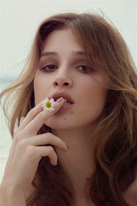 Anais Pouliot, women, model, brunette, long hair, face, Canadian women