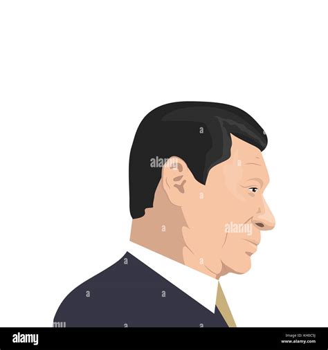 Portrait of xi jinping Stock Vector Images - Alamy