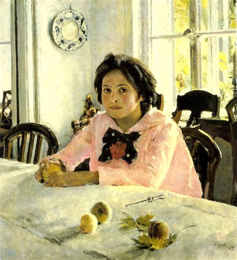 Художник Валентин Серов. Картина Девочка с персиками. 1887