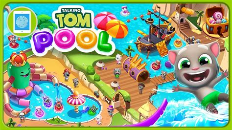 ИГРА ГОВОРЯЩИЙ ТОМ АКВАПАРК И БАССЕЙН. Строим Парк развлечений для ...