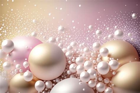 Premium AI Image | Pearl glitter background