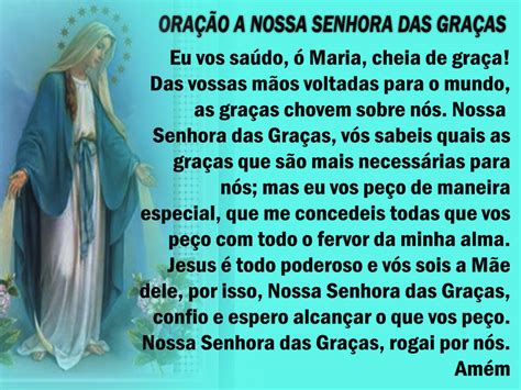 Oração Nossa Senhora Das Graças Para Imprimir - Divino Espírito Santo: Oração A Nossa Senhora das Graças