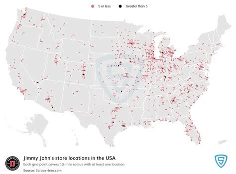 List of all Jimmy John's store locations in the USA - ScrapeHero Data Store