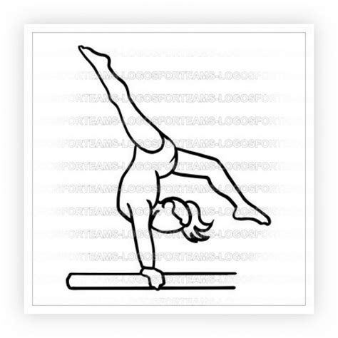 Gymnastics Drawings Easy at PaintingValley.com | Explore collection of ...