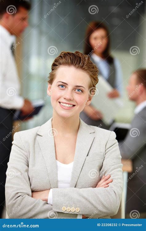 successful woman stock photo image  girl folded feminine