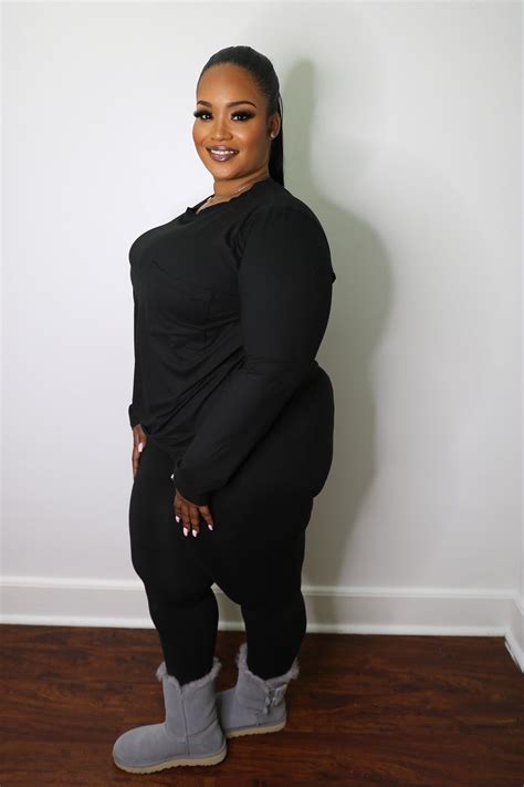 Black plus size legging set | Plus size leggings, Plus size, Slouch socks