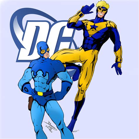 Booster Gold and the Blue Beetle by portfan on DeviantArt