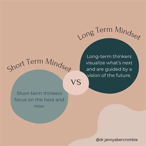 short term  long term mindset jenny abercrombie