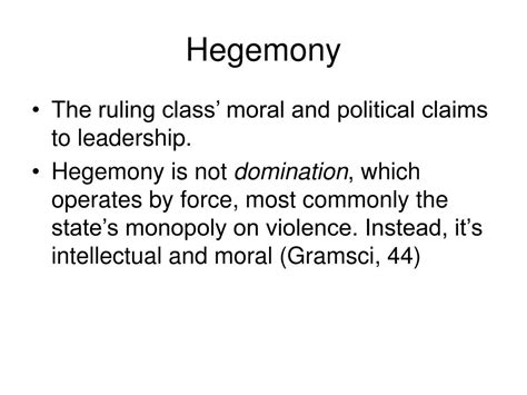 PPT - Ideology and Hegemony PowerPoint Presentation, free download - ID ...