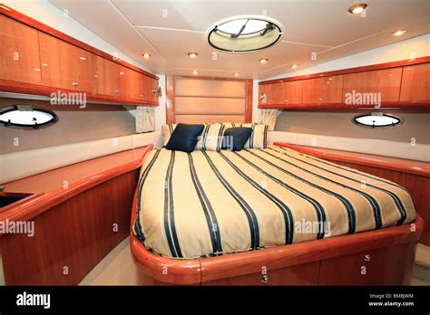 A luxury yacht bedroom - Luxury concept Stock Photo - Alamy