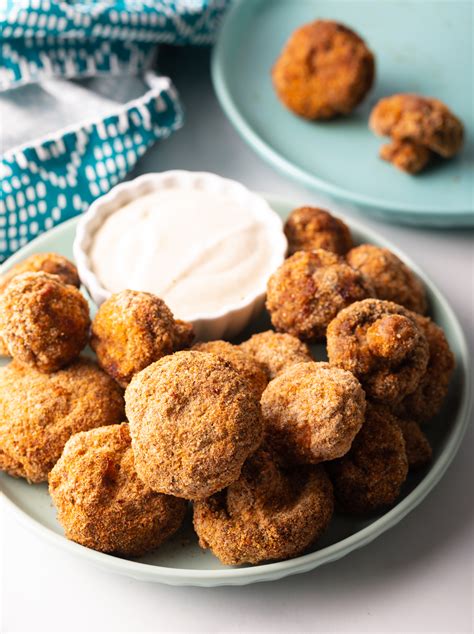 Air Fryer Mushrooms (Breaded) Recipe - A Spicy Perspective