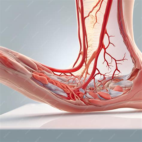 Vascular disease venous insufficiency and varicose veins conceptualized