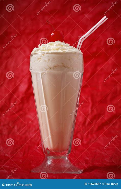Vanilla Milkshake On White Stock Photography | CartoonDealer.com #25376468