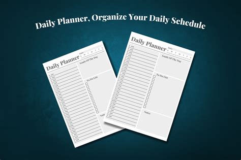 Daily Planer Organize Your Schedule Graphic by The Grateful Studio