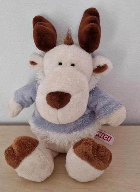 NICI PLÜSCH RENTIER Hank Happy Winter Elch & Pullover Ca. 25 Cm