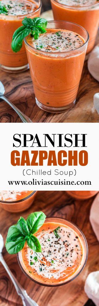 Spanish Gazpacho Soup - Olivia's Cuisine