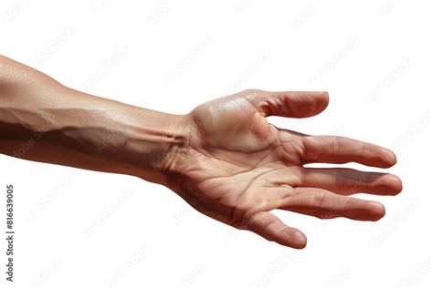 realistic image    hand entering    side