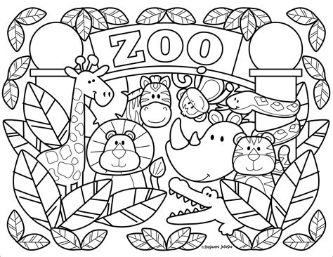 Zoo Coloring Pages - ColoringBay