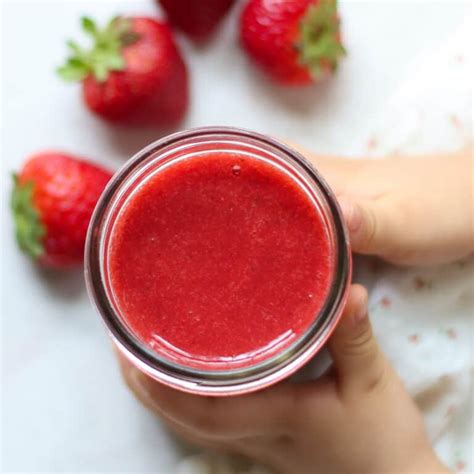 how to make strawberry juice