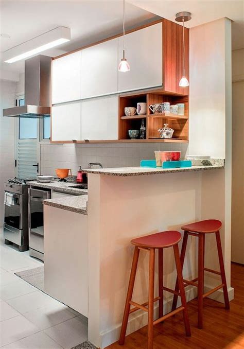 Balcão De Cozinha Americana Simples - Balcão Americano – 60 Ideias na decoração de cozinhas americanas!