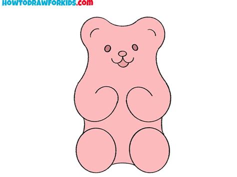 Gummy Bear Cartoon Drawing Tutorial