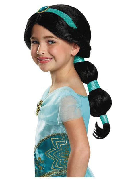 Disney Aladdin Jasmine Deluxe Wig Fancy Dress Costume