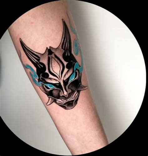 Xiao Mask Tattoo | Tatuajes molones, 13 tatuajes, Tatuajes chulos
