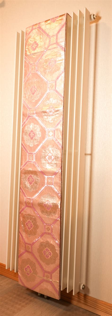 Decorate your Panel Heater with Vintage Japanese Kimono Obi- Home Deco