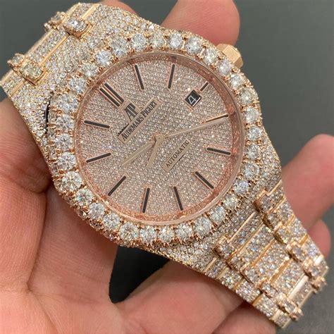 Moissanite AP Watch | Royal Oak| Bust Down AP Diamond Watch | Imaxbuds