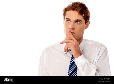 businessman thinking  stock photo alamy
