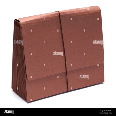 brown file folder cut   white stock photo alamy