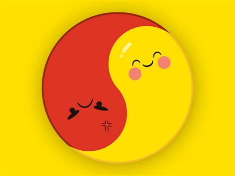 yin-yang emoji 02 by Riham Abdel Mohsen on Dribbble