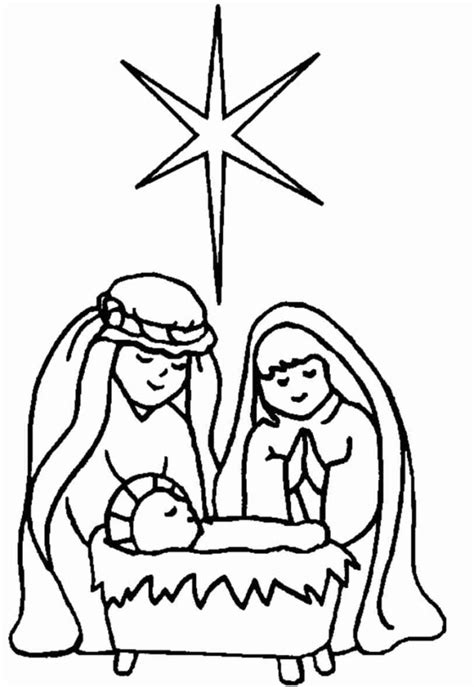 Baby Jesus In The Manger Coloring Pages at GetColorings.com | Free printable colorings pages to ...