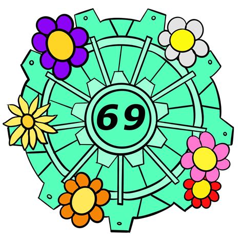 Fallout Vault 69 2.01 X 1.96 White Vinyl Glossy Sticker - Etsy