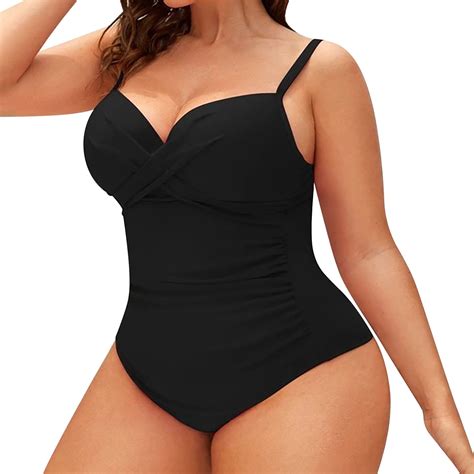 NIEWTR Plus Size One Piece Swimsuit, Womens Swimming Bathing Suit