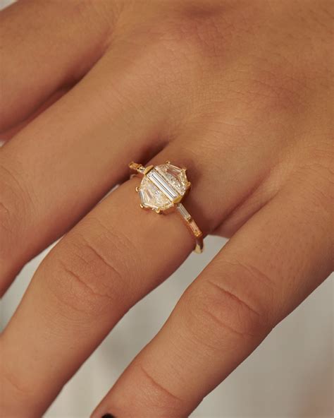 Orbit Cadillac & Baguette Diamond Engagement Ring – ARTEMER