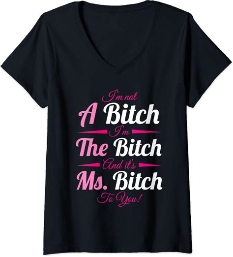 Amazon.com: Womens A Bitch The Bitch Ms Bitch To You Bitchy Gifts for