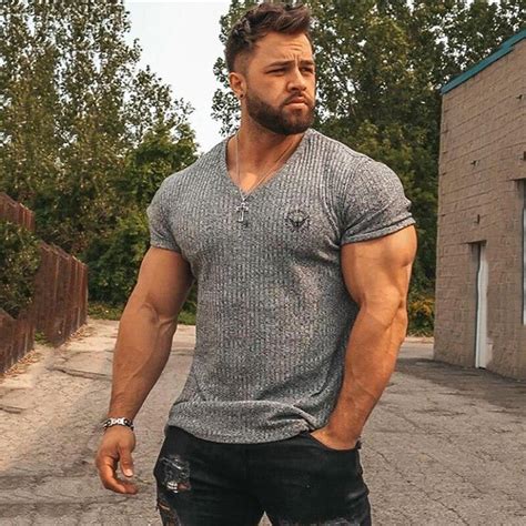 GYM ANIMAL Мужская повседневная брендовая модная трикотажная футболка с ...